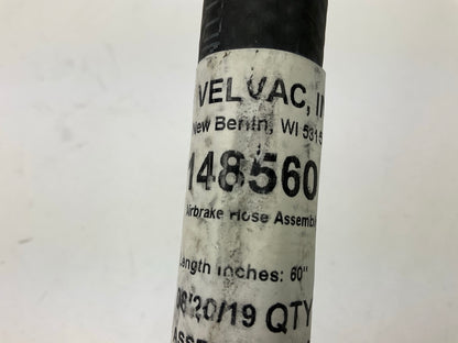 Velvac 148560 Air Brake Hose Assembly, 1/2'' X 3/8'' X 60'', Both Ends Swivel