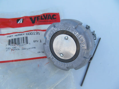 Velvac 600135 2'' Female Fuel Cap, Vented