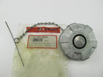 Velvac 600180 Non-Locking 4'' Fuel Cap Diesel Truck Aluminum Female Vented
