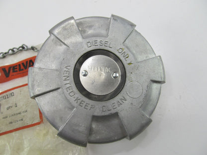 Velvac 600180 Non-Locking 4'' Fuel Cap Diesel Truck Aluminum Female Vented