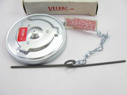 Velvac 601065 Aluminum Non-Locking Saddle Tank Fuel Cap Bayonet Style, 4''