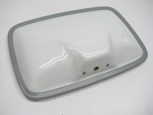 Velvac 704032 6.5'' X 10'' White Steel Mirror Head With Flat Glass