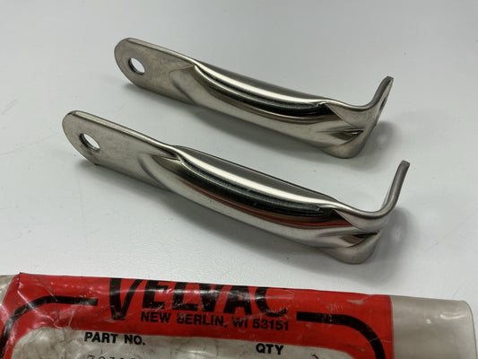(2) Velvac 723053 Stainless Steel Mirror Mounting Brackets