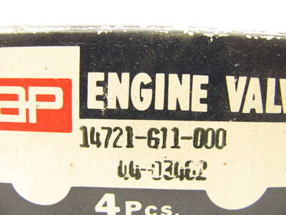(4) VERA 14721-611-000 Engine Exhaust Valves - 1975-1977 Honda Civic 1.2L 1.5L