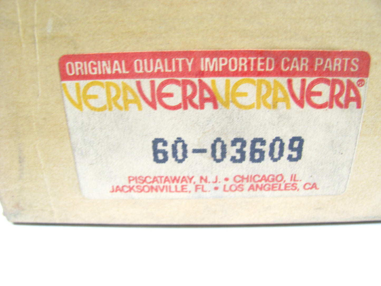 Vera 60-03609 Steering Tie Rod End - Front Inner