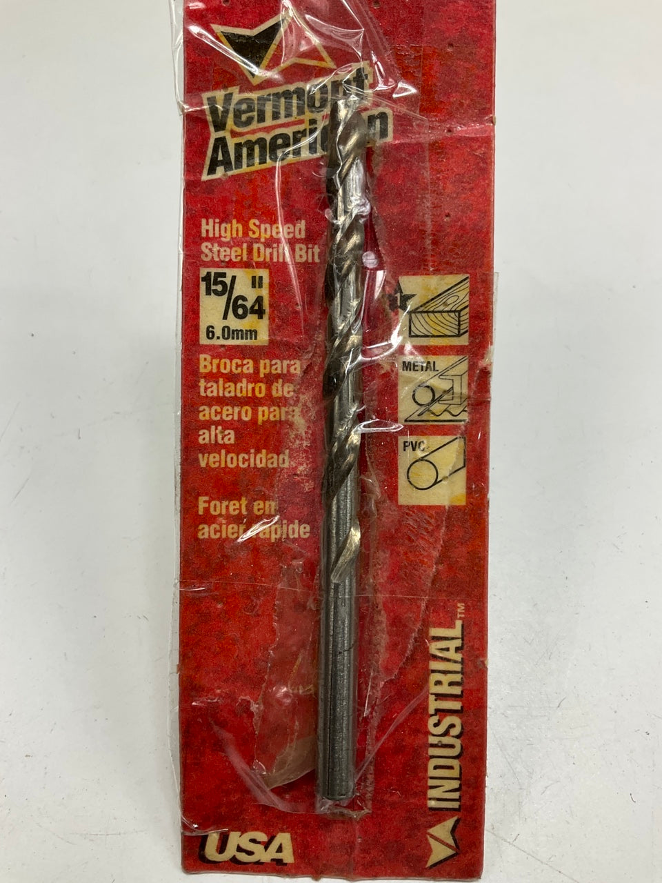 Vermont American 10215 High Speed Drill Bit, 15/64'' - MADE IN USA