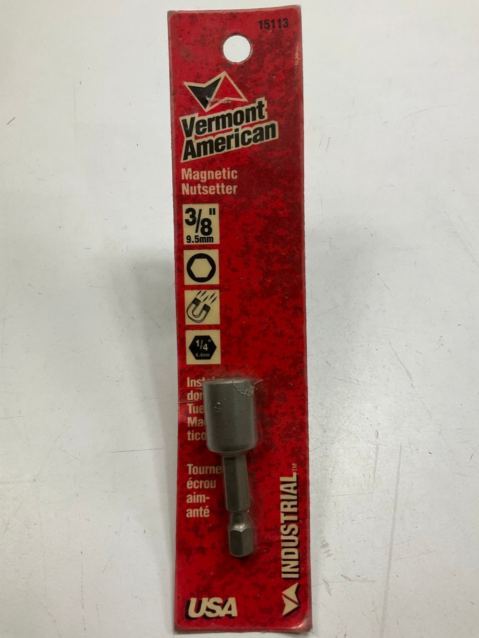 Vermont American 15113 3/8'' Magnetic Nutsetter, 1/4'' Hex Drive - MADE IN USA