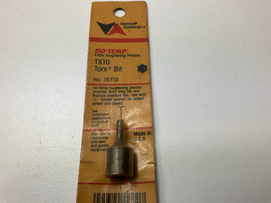 Vermont American 15710 TX10 Torx Bit - MADE IN USA