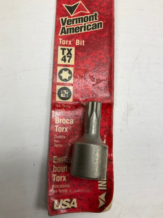 Vermont American 15747 Broca Torx Bit Socket, 3/8'' Drive, TX47 - MADE IN USA