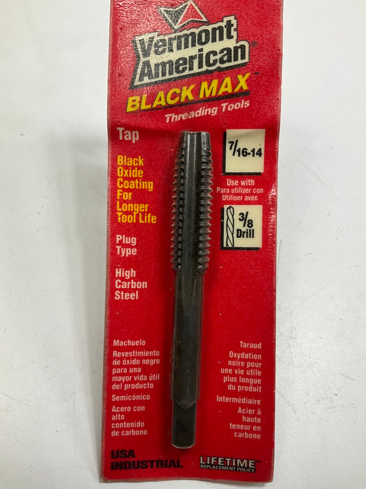 Vermont American 20474 Black Max Black Oxide Tap, 7/16''-14