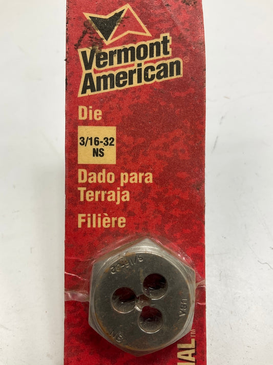 Vermont American 20767 Die 3/16''-32 NS - MADE IN USA