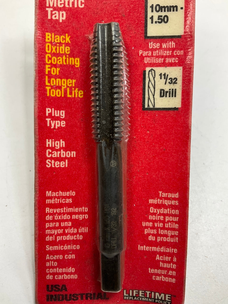 Vermont American 21542 Black Max Metric Tap, 10mm-1.50