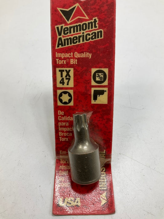 Vermont American 80463 TX47 Torx Bit, 3/8'' Drive - MADE IN USA