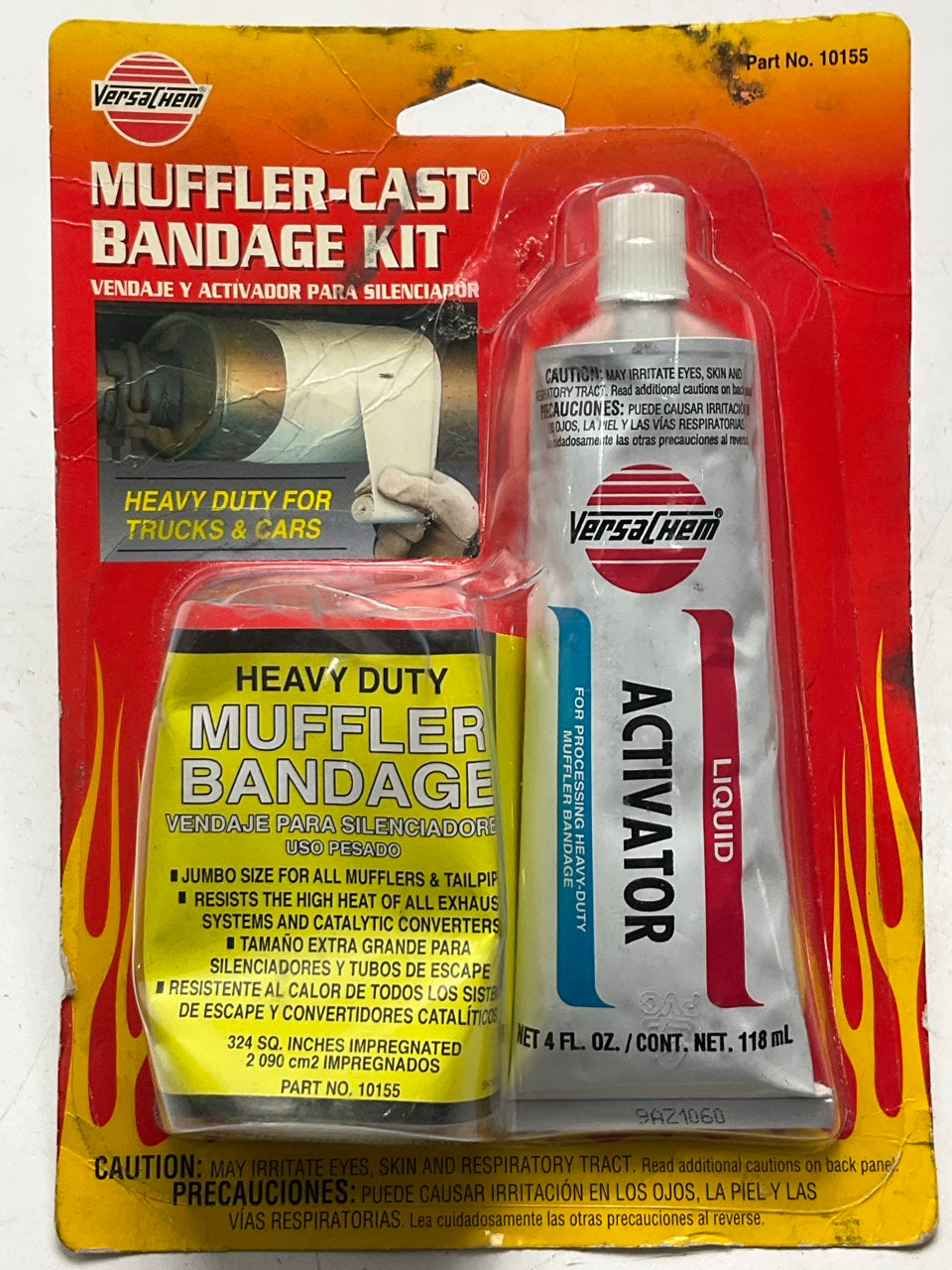 Versachem 10155 Exhaust / Muffler Crack Hole Bandage Repair Kit, Sets In 1 Hour