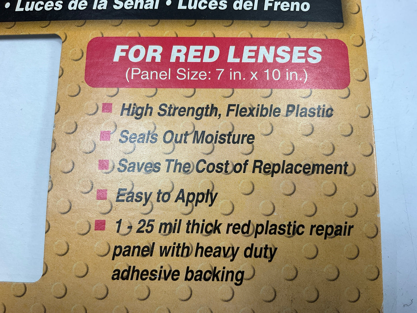 (2) Versachem 90239 Red Auto Lens Tail Light Repair Kit, DIY Fix Broken Car Grid
