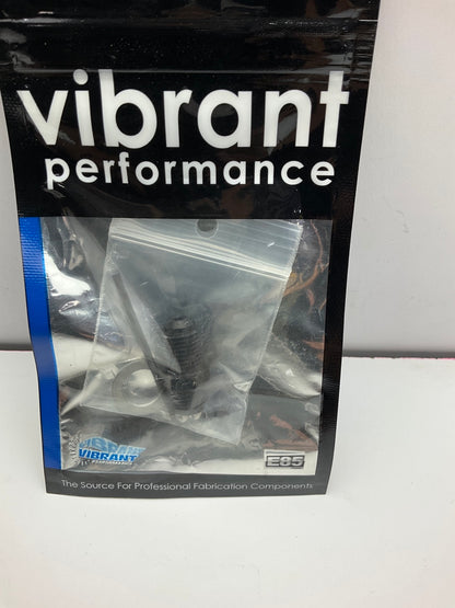 Vibrant 10287 Oil Restrictor Fitting Kit -4AN X 7/16-24'', For Garrett Turbo