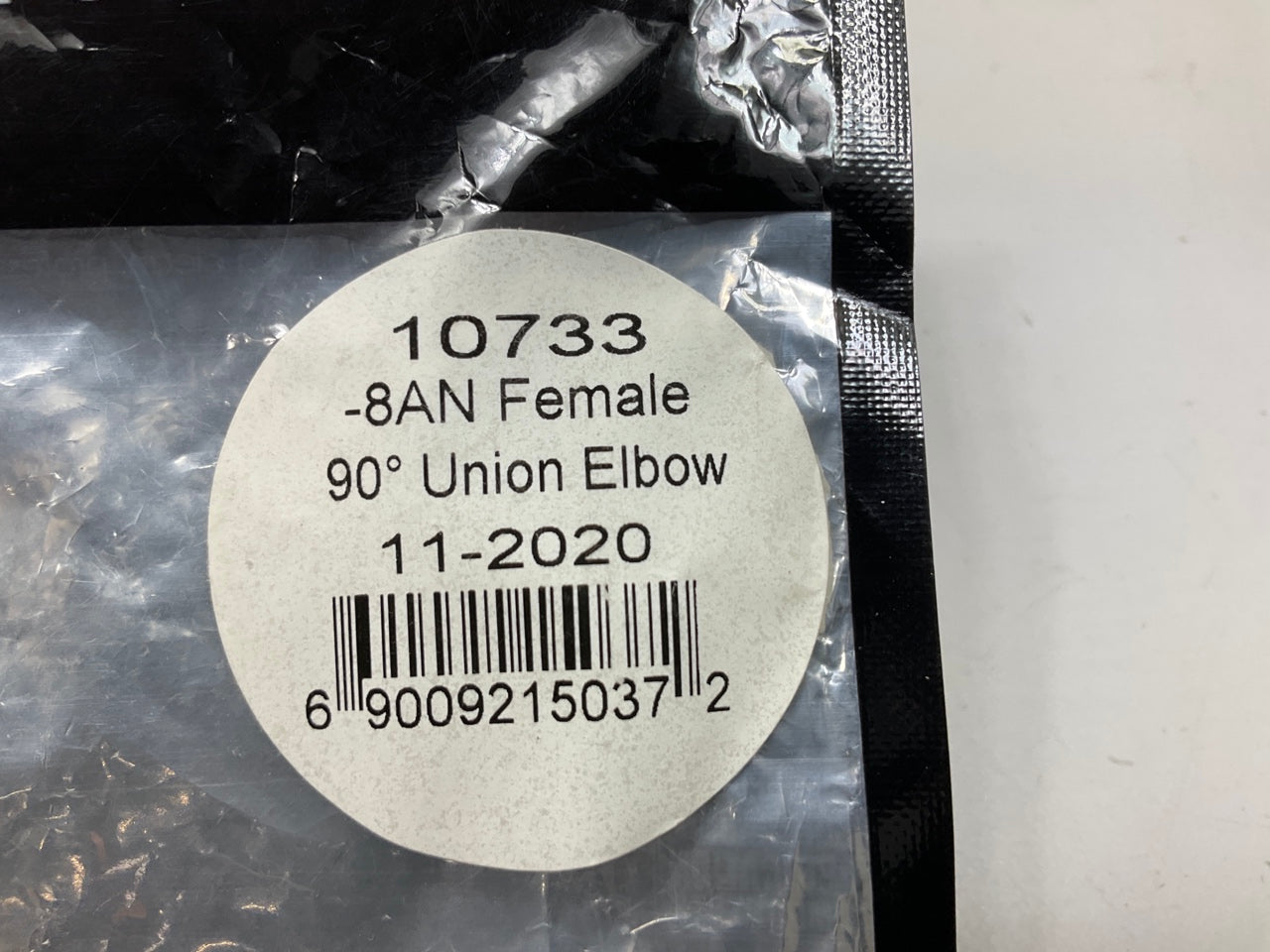 Vibrant Performance 10733 -8AN Female 90 Degree Union Adapter Fitting, Black