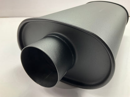 Vibrant 1147 StreetPower Black Oval Muffler With Single 3'' Round Tip 3'' Inlet