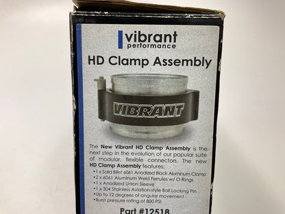 Vibrant Performance 12518 HD Billet Aluminum Clamp For 4'' OD Turbo Intake Tubing