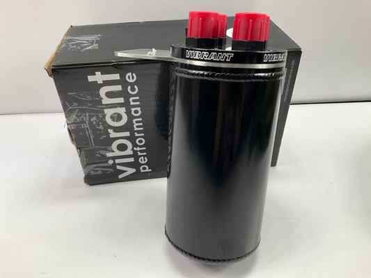 Vibrant Performance 12697 4-Port Catch Can With Closed Loop Top, 4'' X 8'', -10AN