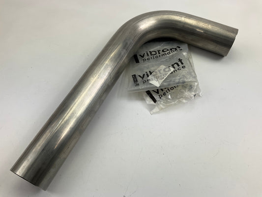 Vibrant 13038 T304SS 90 Mandrel Bend 2-1/4'' OD 16 Gauge Stainless Metal Tube