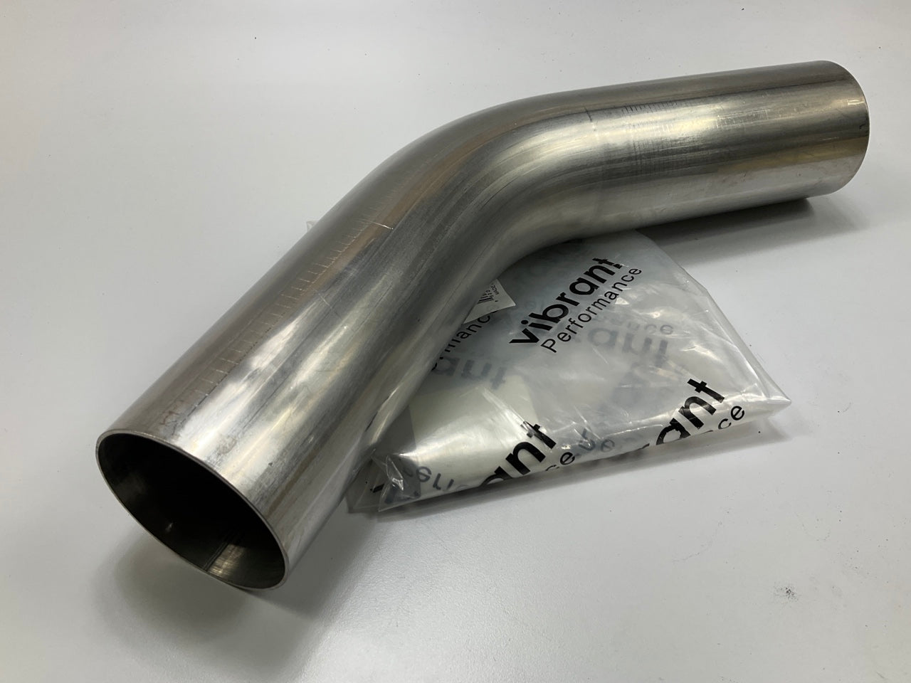 Vibrant Performance 13102 304 Stainless Steel 45° Mandrel Bend Pipe, 3.00'' OD