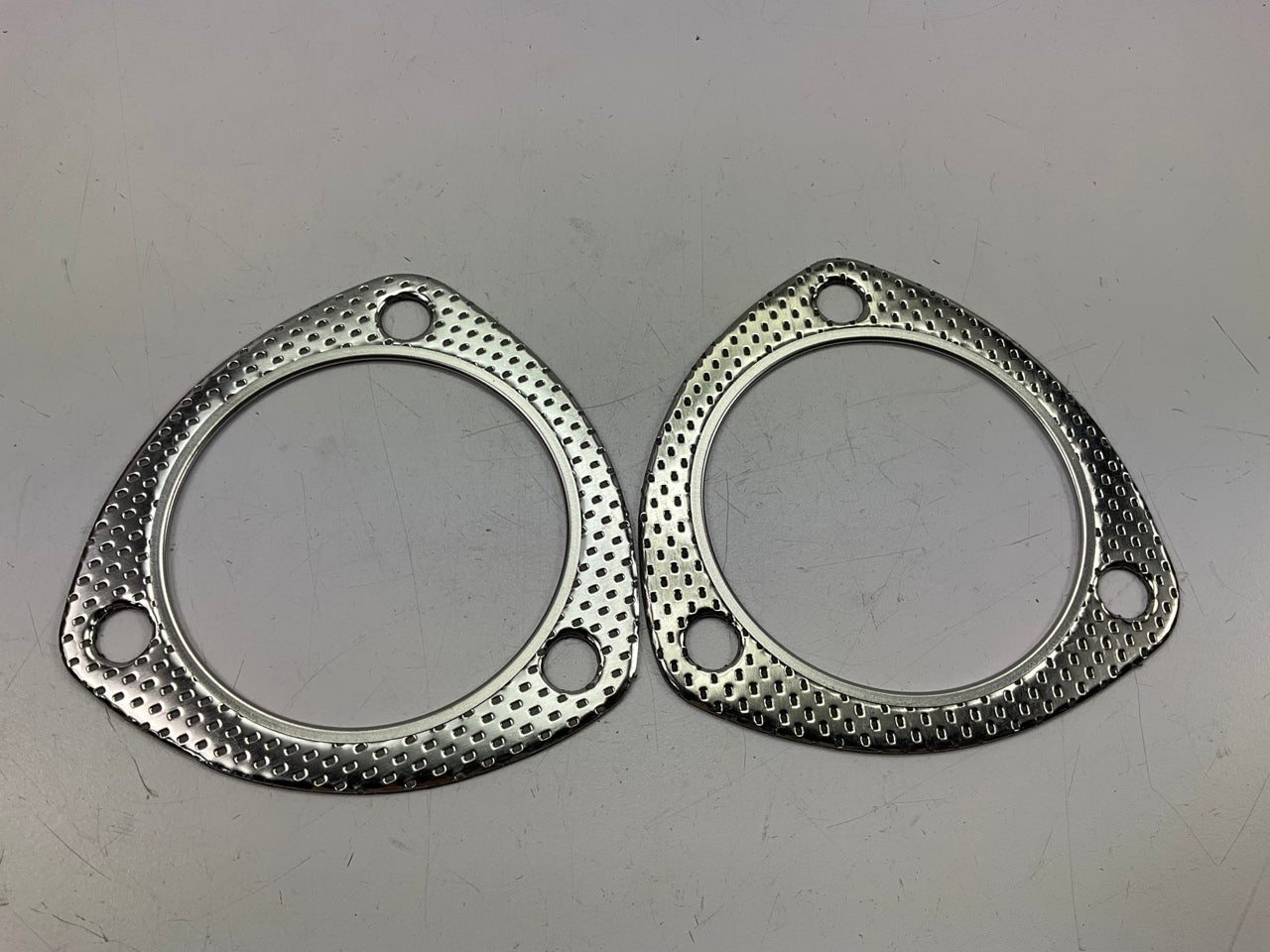 (2) Vibrant 1463 Graphite 3-Bolt Exhaust Flange Gasket 3'' ID, For Dual Exhaust