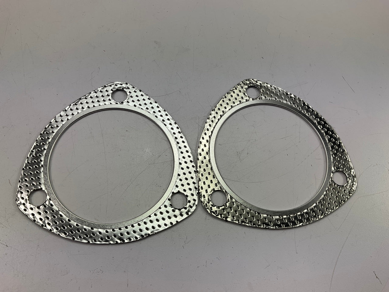 (2) Vibrant 1463 Graphite 3-Bolt Exhaust Flange Gasket 3'' ID, For Dual Exhaust