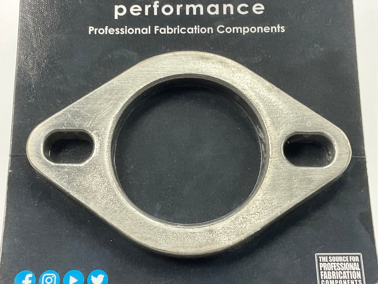 Vibrant Performance 1472S 2-Bolt 2-1/2'' Stainless Steel Flange, 2.5'' I.D
