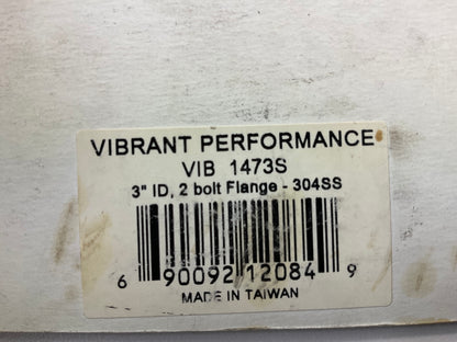 Vibrant Performance 1473S 2-Bolt Stainless Steel Exhaust Flange, 3'' I.D.