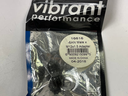 Vibrant Performance 16616 Metric Straight Adapter Fitting -6AN X 12mm-1.5