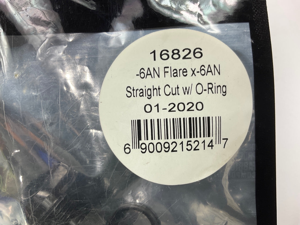 Vibrant 16826 Adapter Fitting, -6AN Flare To 6AN, Straight Cut Thread W/ O-Ring