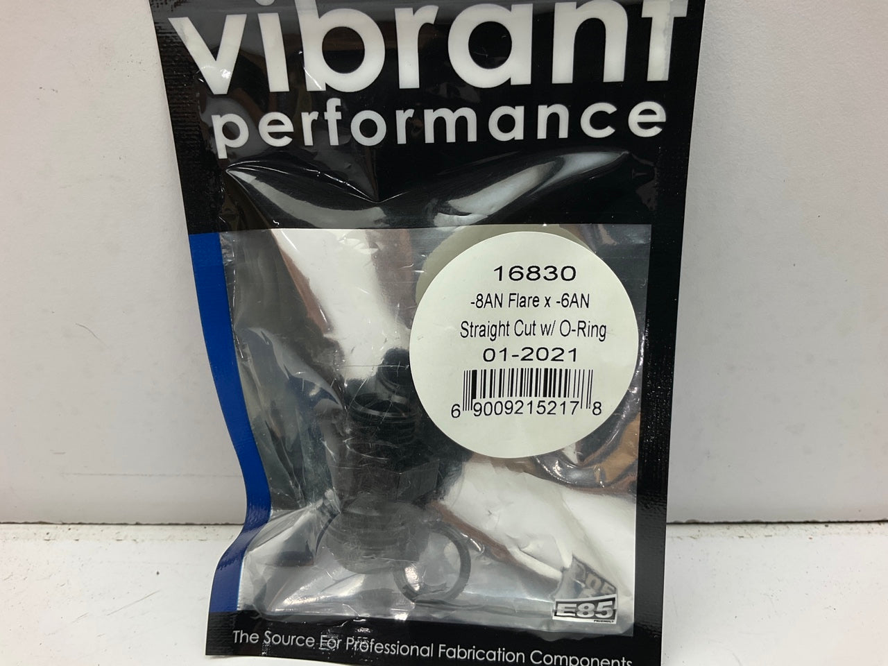 Vibrant Performance 16830 -8 AN Male X -6 AN O-Ring Port (9/16''-18) Hose Fitting