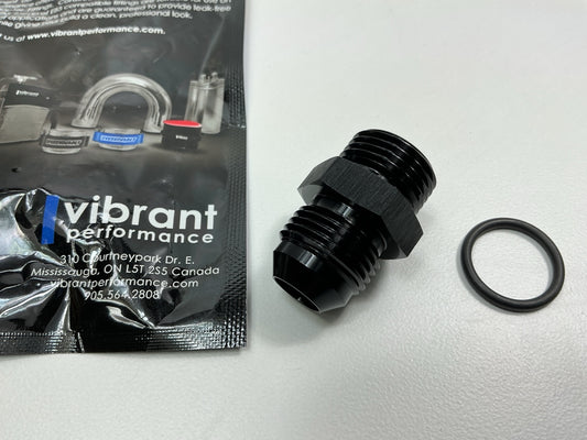 Vibrant 16831 Adapter Fitting -8AN Flare To AN Straight Cut (3/4-16) W/ O-Ring