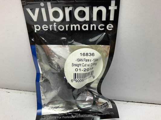 Vibrant Performance 16836 -10AN Male X -10AN O-Ring Port (7/8''-14) Hose Fitting