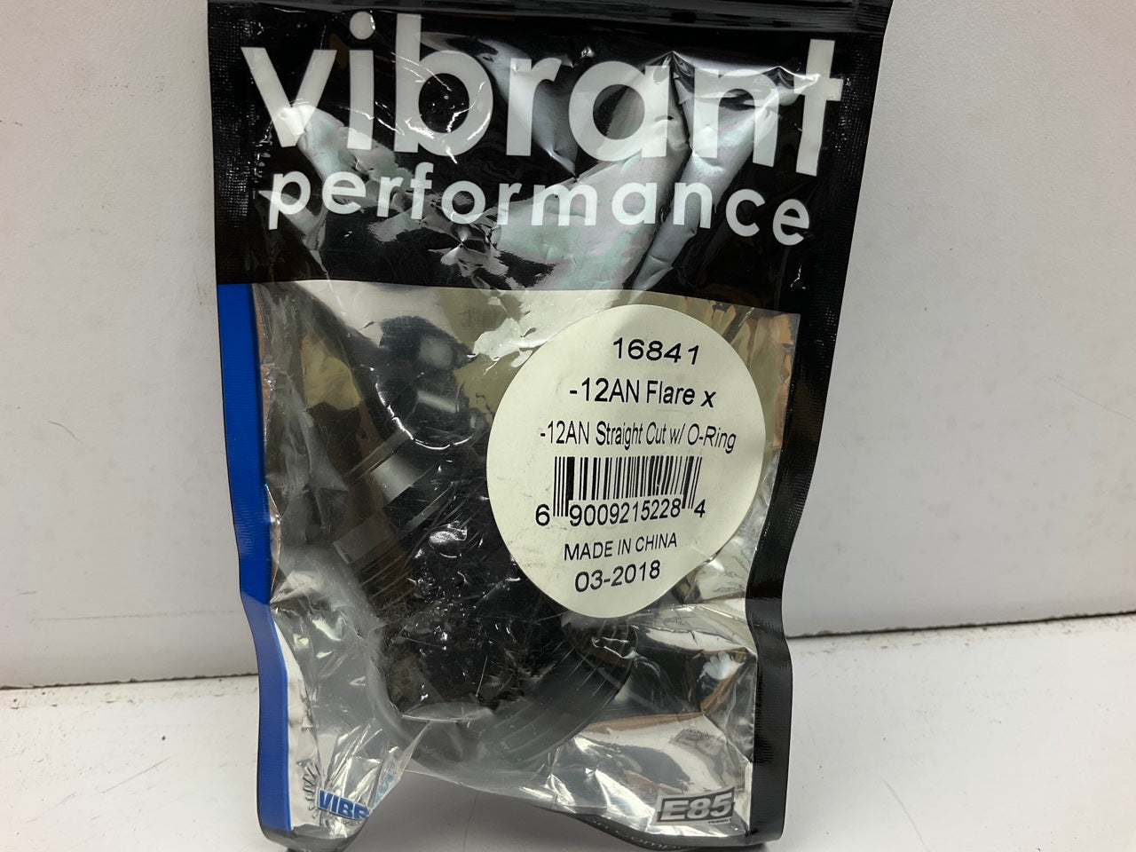 Vibrant Performance 16841 -12AN Flare X -12AN Straight Cut O-Ring Hose Fitting