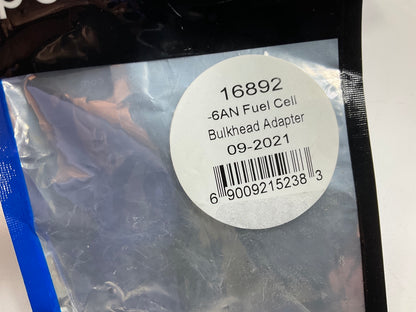 Vibrant Performance 16892 Fuel Cell Bulkhead Adapter Fitting, -6 AN