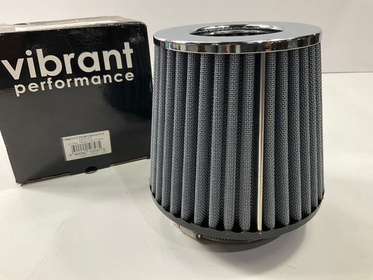 Vibrant 2160C Performance Open Funnel High Flow Air Filter, 3'' Inlet, 5'' Tall