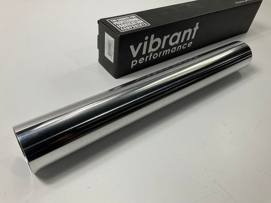 Vibrant Performance 2174 Polished Aluminum Straight Tubing, 2.5'' OD, 18'' Long