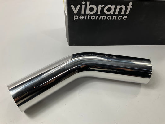 Vibrant 2175 3'' O.D. Aluminum 45 Degree Bend Polished Air Intake Tube