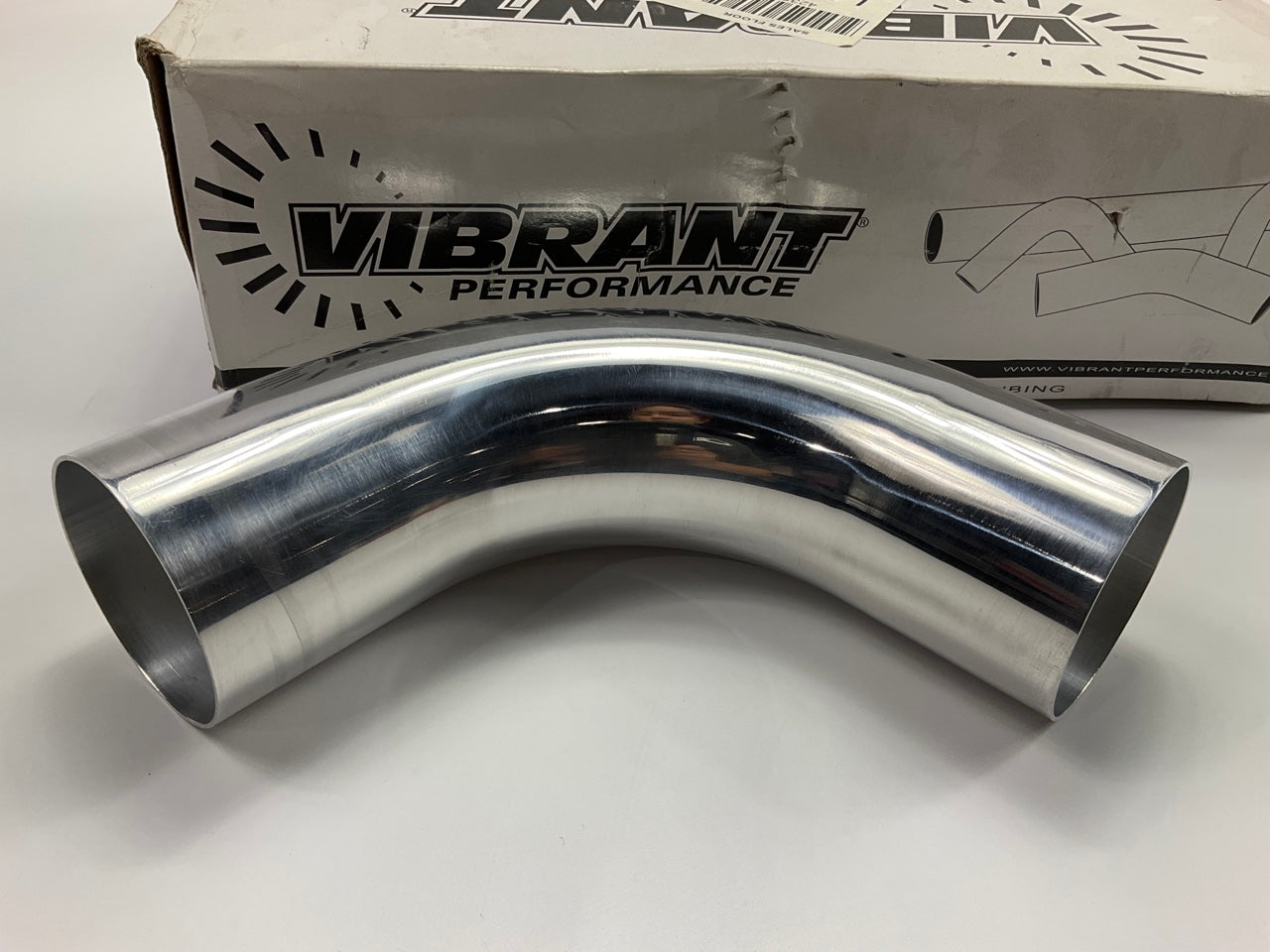 Vibrant Performance 2176 Aluminum 90° Mandrel Bend Tubing, 3.00'' OD, 2.5'' Leg