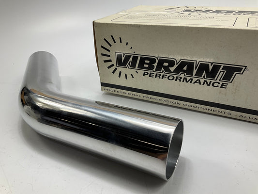 DAMAGED - Vibrant 2.5'' OD Polished Aluminum 45 Degree Bend Air Intake Tube