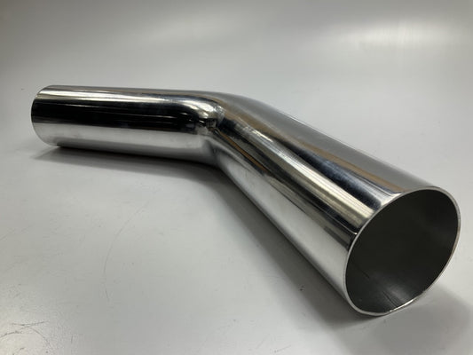 DAMAGED - Vibrant 2.5'' OD Polished Aluminum 45 Degree Bend Air Intake Tube
