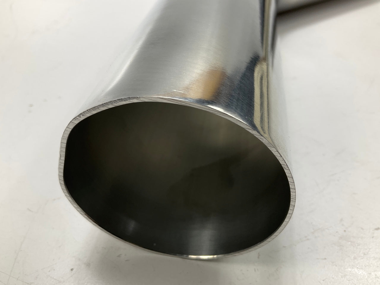 DAMAGED - Vibrant 2.5'' OD Polished Aluminum 45 Degree Bend Air Intake Tube