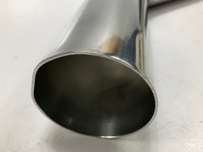 DAMAGED - Vibrant 2.5'' OD Polished Aluminum 45 Degree Bend Air Intake Tube