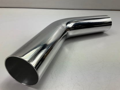 Vibrant 2177  2.5'' OD Polished Aluminum 45 Degree Bend Air Intake Tube