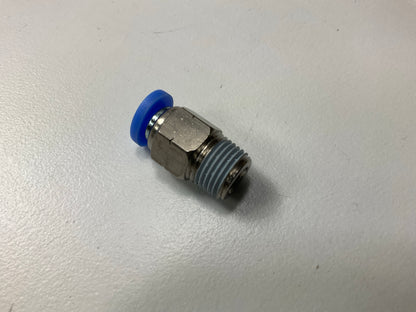 Vibrant Performance 2660 Male Straight Push Lock Vacuum Fitting, 1/8'' NPT X 5/32
