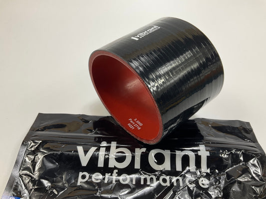 Vibrant Performance 2716 Silicone Straight Hose Coupler, 3.50'' ID X 3.00'' Long