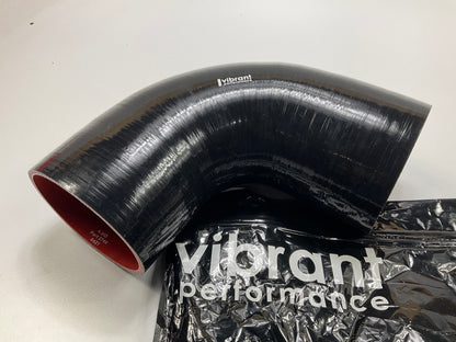 Vibrant Performance 2746 Silicone 90° Elbow Hose Coupler, 4'' ID X 3.50'' Length