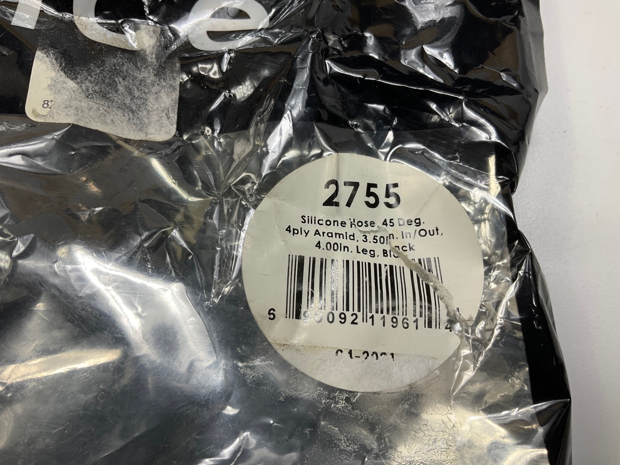 Vibrant Performance 2755 Silicone 45° Elbow Hose Coupler, 3.5'' ID X 12'' Length